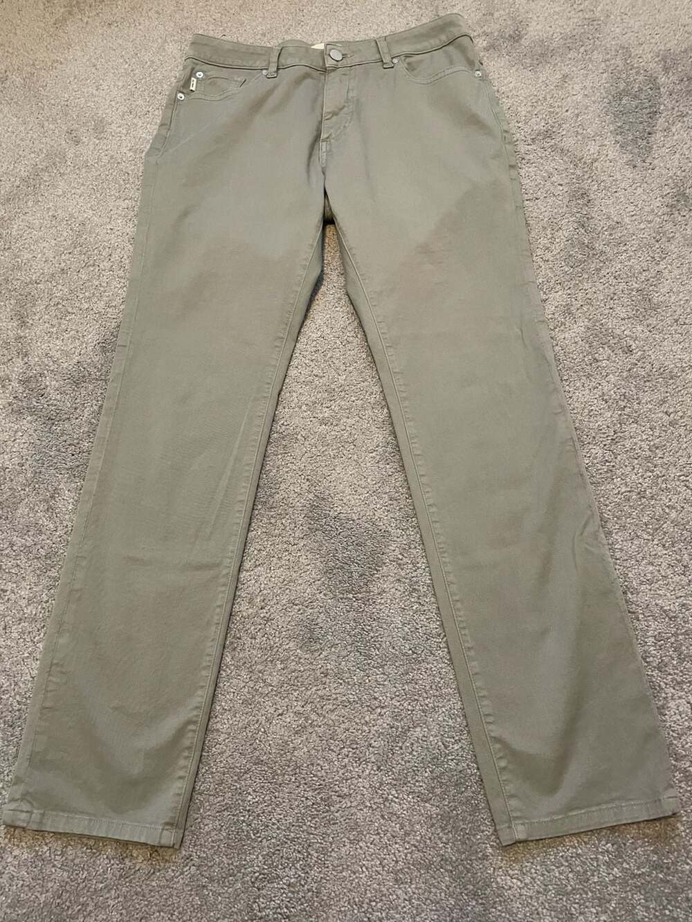 DL1961 Nick Slim Fit 5-Pocket Chino Pants in Alpine Green